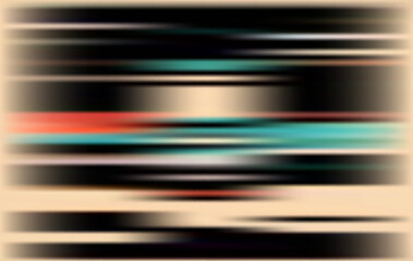 Abstract background with blurred lines in black, beige, red, and teal, creating a modern and dynamic composition