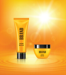 Cosmetic product box Vectors