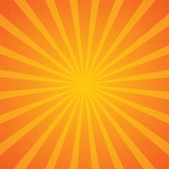 Orange Summer Abstract Comic Cartoon Sunlight