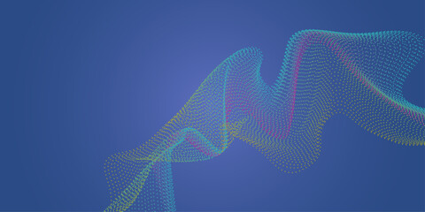 abstract long exposure blurred light lines black and pink background. Geometric shapes. Futuristic Abstract Concept. 3D illustration. Abstract three-dimensional patterns formed by lines.
