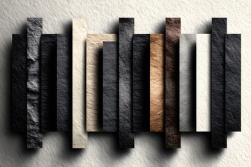 Naklejka premium Abstract Black and White Paper Texture Art for Modern Design