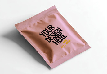 Mock up of a foil craft food bag 