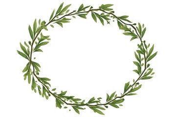 Garland pattern wreath shape.