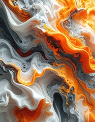 Abstract fluid art of swirling paint