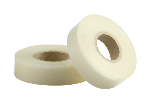 Two rolls of translucent tape, close up