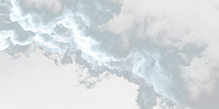 Gray fog drifts slowly across the scene, its soft, flowing texture creating a sense of calm. The transparent background gives the fog an airy, weightless quality. PNG background.