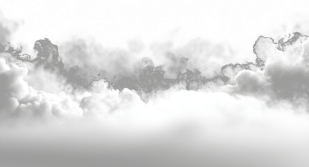 Realistic fog cloud on transparent PNG format. Layered smoke effect creates cinematic depth. Great for video intros or spooky graphics.  © Ole moda