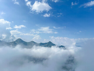 Mountain Peaks Above the Clouds