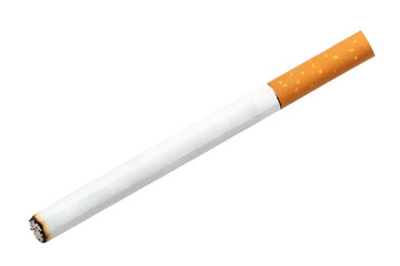 Classic Unlit Cigarette on White Background