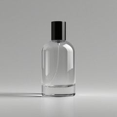 unbranded glass perfume bottle mockup