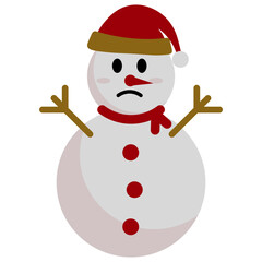 Christmas Snowman Illustration