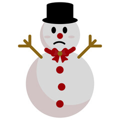 Christmas Snowman Illustration