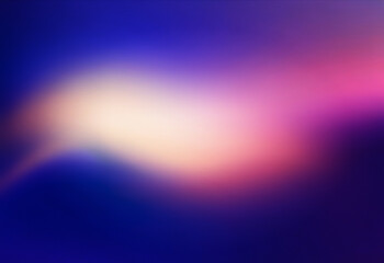 Grainy texture background with a smooth color gradient from deep blue to vibrant pink and soft yellow, creating a blurred effect.