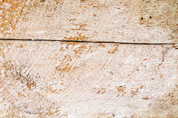 Detailed close up of rustic wooden planks with natural grain, rough texture, scratches, and weathered surface. Perfect background for design projects, vintage decor, carpentry, and creative artwork.