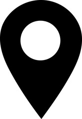 Flat location pin icon vector illustration design