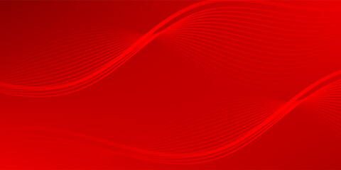 Obraz premium gradient red background with wavy line element.