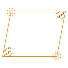 New Year Frame with Fireworks