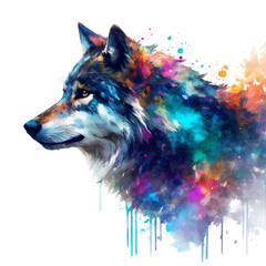portrait of a wolf