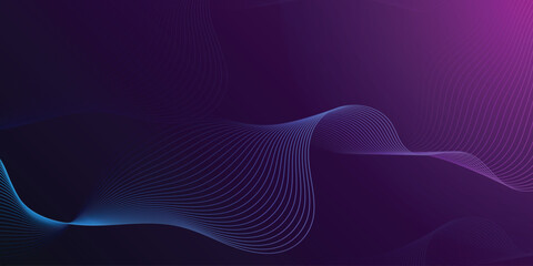 Abstract waves are flowing on  background. line background curve element. Suit for business, cover, header, wallpaper, corporate, website, flyer
