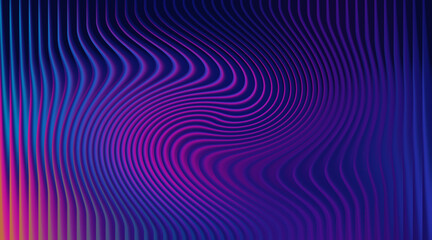 Abstract blue and purple background with wavy lines and a swirl pattern