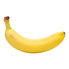 Ripe Yellow Banana Isolated Transparent Background PNG Fruit Photography