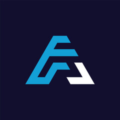 EA Modern Design Logo Concept Vector Template