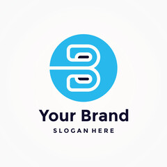 letter B Design Logo Concept Vector Template