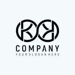 Letter KK infinity Design Logo Concept Vector Template