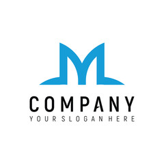 Letter M modern Logo Concept Vector Template