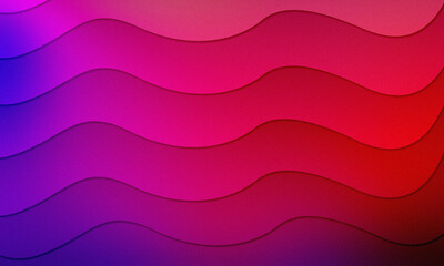 Abstract Wavy Gradient Background Design with Bright Textured Layers Bold Pink Tones