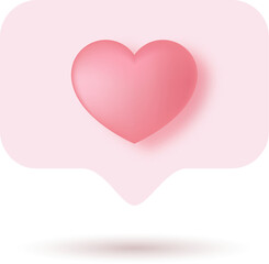 pink heart message with pink note vector illustration