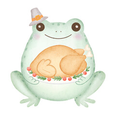 frog with turkey