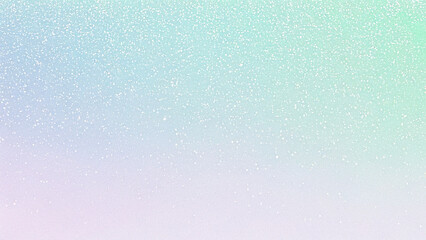 Fototapeta premium Soft pastel gradient background, light blue, mint green, lavender colors, shimmering glitter texture, elegant backdrop, winter aesthetic, festive design element, Holiday Christmas background