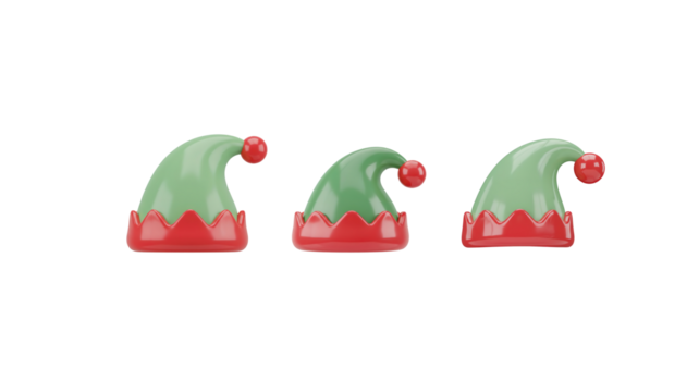Elf hat 3d png