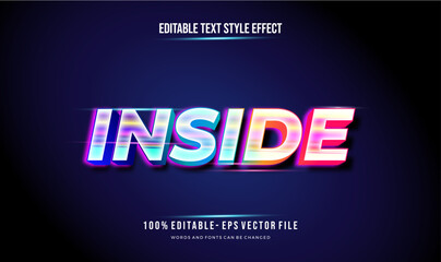 Fototapeta premium A vibrant, eye-catching Text Effect, text style. Editable text files vector illustration.