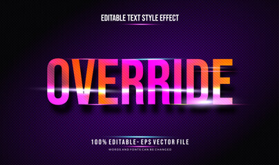 A vibrant, eye-catching Text Effect, text style. Editable text files vector illustration.