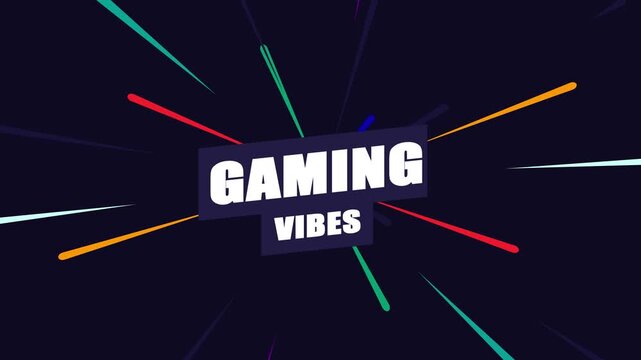 Epic Gaming Title Animation &ndash; Futuristic Neon Intro for Esports and Stream Branding