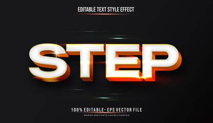 A vibrant, eye-catching Text Effect, text style. Editable text files vector illustration.