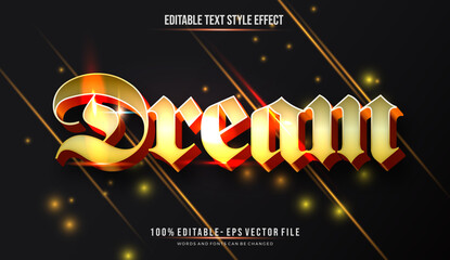 A vibrant, eye-catching Text Effect, text style. Editable text files vector illustration.