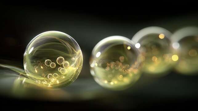 Abstract spheres of light