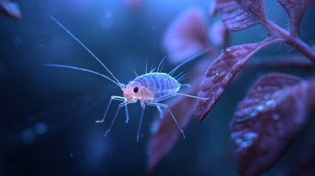 Amphipod crustacean underwater environment