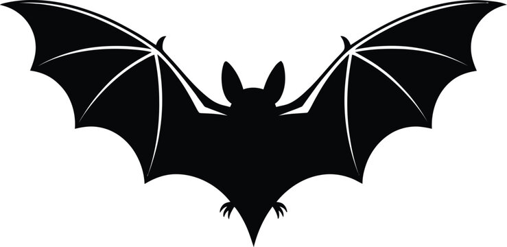 Bat Silhouette Fangs Wings Flapping Night Flying