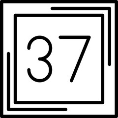 Thirty seven Icon