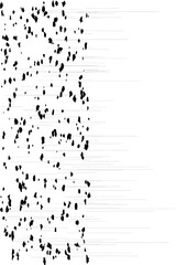 Obraz premium Abstract Minimalist Vector – Black Lines and Shapes on White