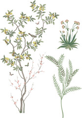 png trees pichwai art elements	