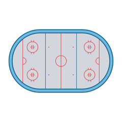 Ice Hockey Rink Illustration