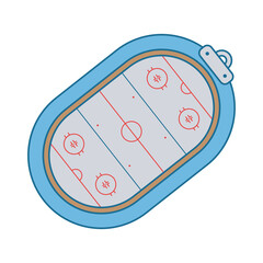 Ice Hockey Rink Illustration