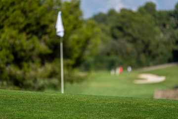 Obraz premium Alcanada golf course, Bay of Alcudia, Mallorca, Balearic Islands, Spain