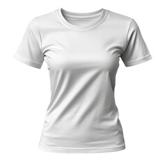Simple, blank, white t-shirt. Crew neck, short sleeves