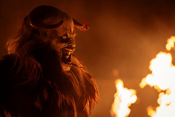 krampus, alps, tradition, devil, demon, folklore, traditional, horror, winter, mask, scary,...